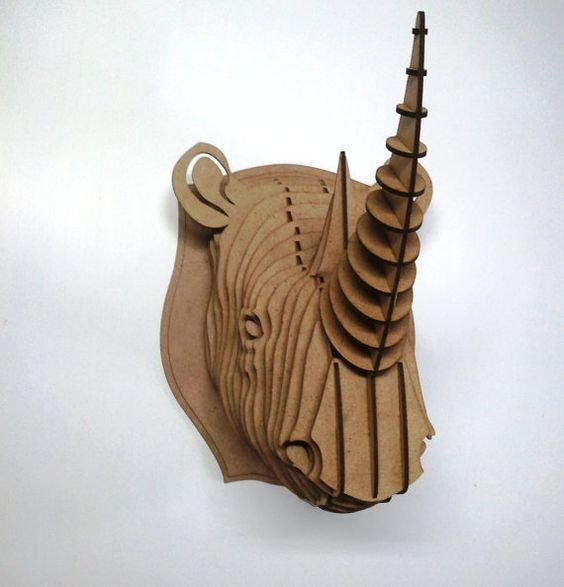 Rhino  3d puzzle  cut wood diy akz.vn