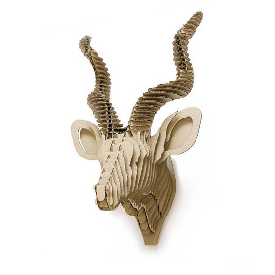 antelope kudu 3d puzzle  cut wood diy wooden akz.vn