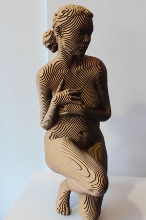body girl  3d puzzle  cut wood diy wooden akz.vn
