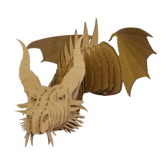 Large Dragon 3d puzzle  cut wood diy 