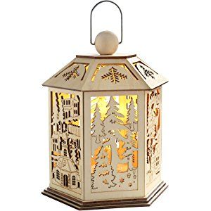 Wooden Lantern Christmas Decoration 
